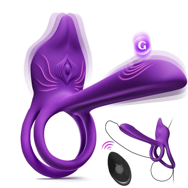 🎁Remifa™ Enchanted Girl Luxe Smart Vibrating Ring – App-Controlled Pleasure for Couples 💫