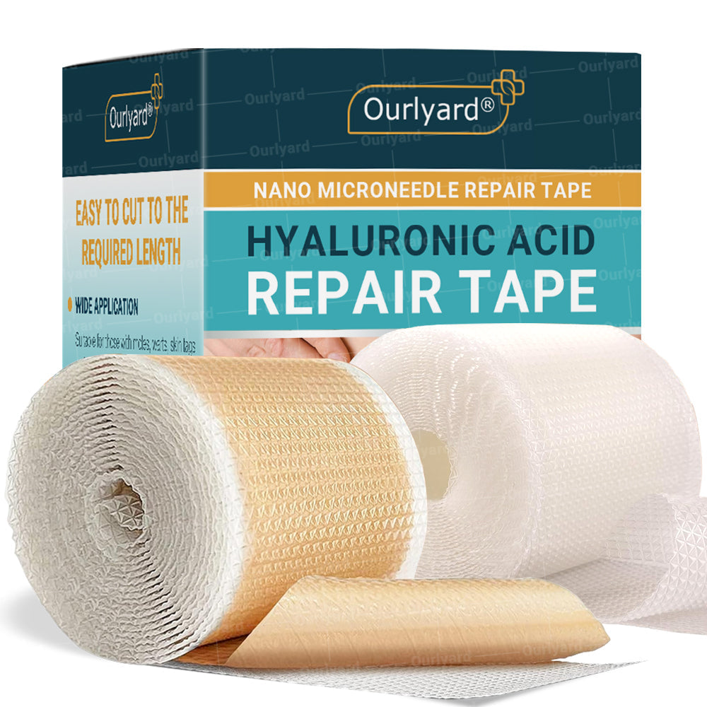 ❤︎Official Store |Ourlyard® Hyaluronic Acid Nano Microneedle Repair Tape🗽🎉(Treatment of old and new scars, reduction of surgical scars, stretch marks, keloids, acne, burns, warts, dermatomes and varicose veins) (upsell)