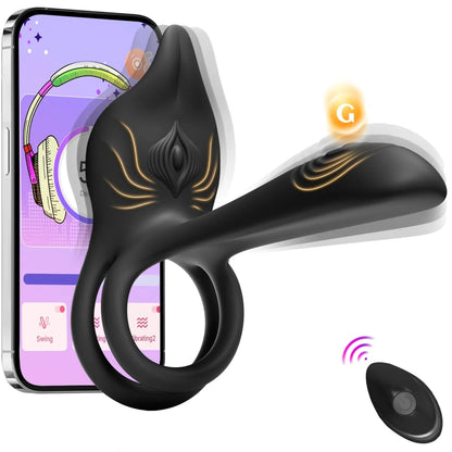 🎁Remifa™ Enchanted Girl Luxe Smart Vibrating Ring – App-Controlled Pleasure for Couples 💫