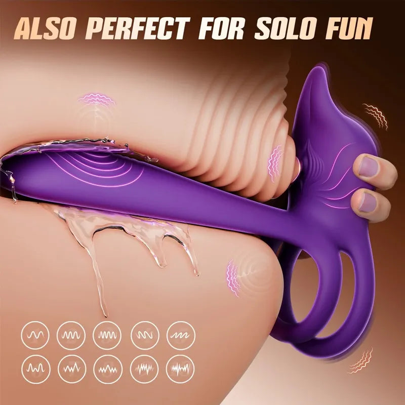 🎁Remifa™ Enchanted Girl Luxe Smart Vibrating Ring – App-Controlled Pleasure for Couples 💫