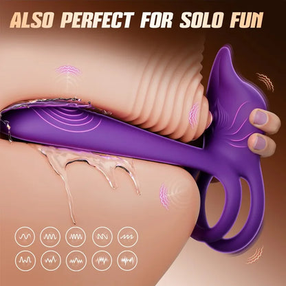 🎁Remifa™ Enchanted Girl Luxe Smart Vibrating Ring – App-Controlled Pleasure for Couples 💫